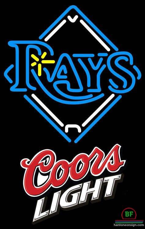 Custom Coors Light Tampa Bay Rays Neon Sign MLB Teams Neon Light