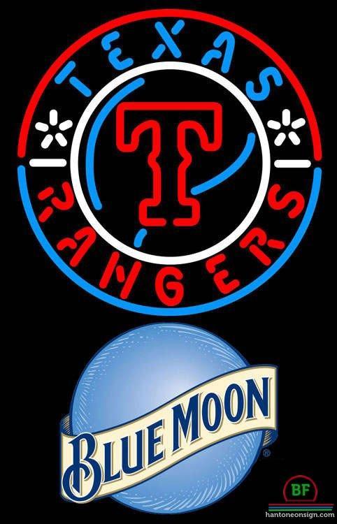 Custom Blue Moon Texas Rangers Neon Sign MLB Teams Neon Light