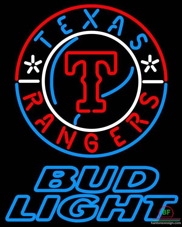 Custom Bud Light Texas Rangers Neon Sign MLB Teams Neon Light