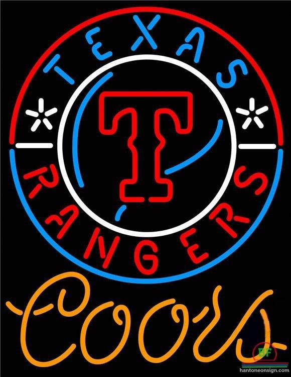 Custom Coors Light Texas Rangers Neon Sign MLB Teams Neon Light