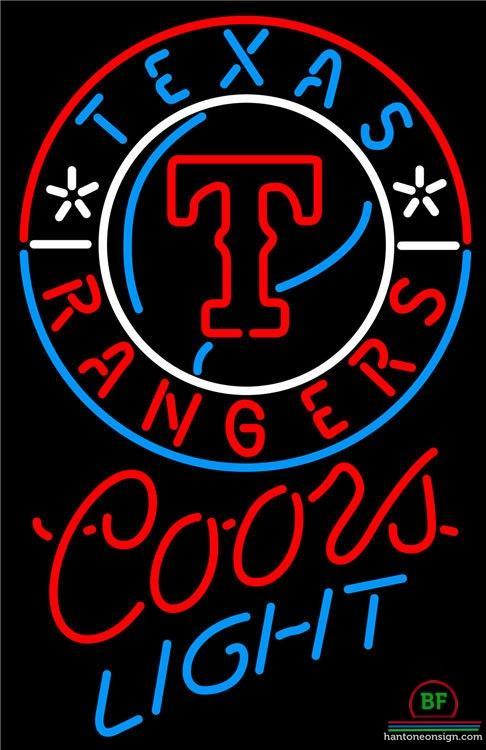 Custom Coors Light Texas Rangers Neon Sign MLB Teams Neon Light