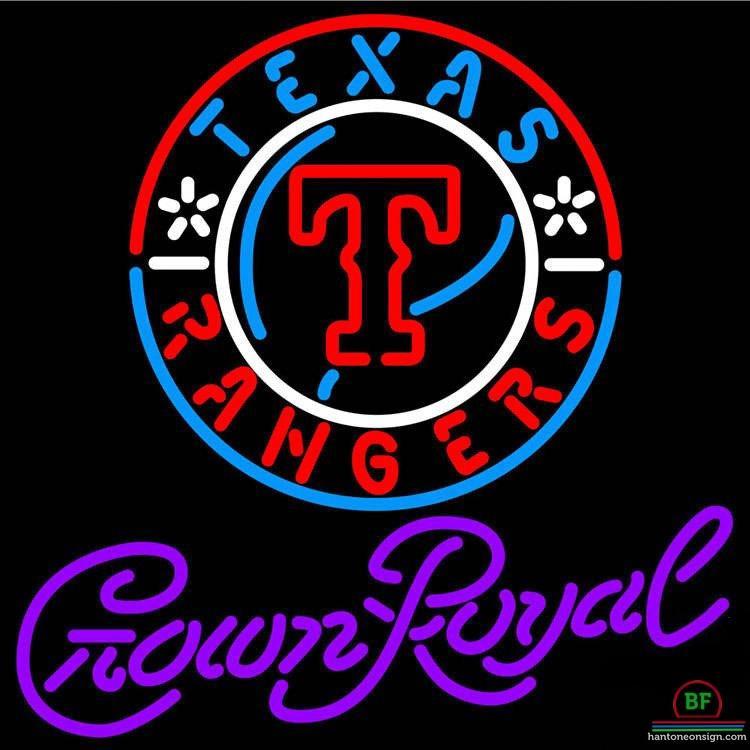Custom Crown Royal Texas Rangers Neon Sign MLB Teams Neon Light
