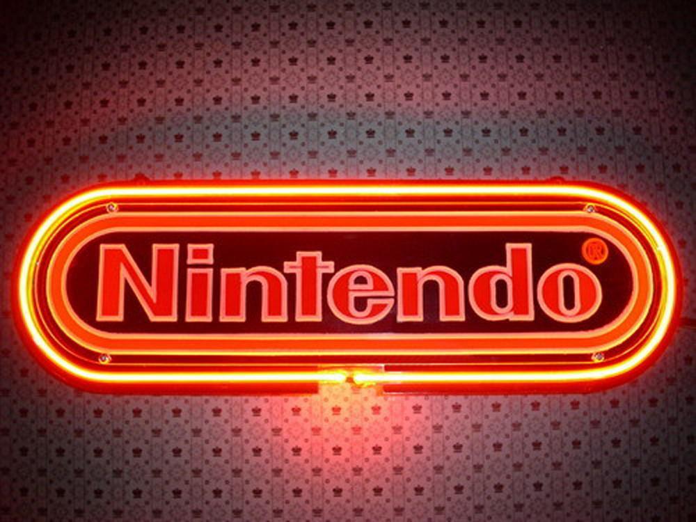 Custom Nintendo Black Neon Sign