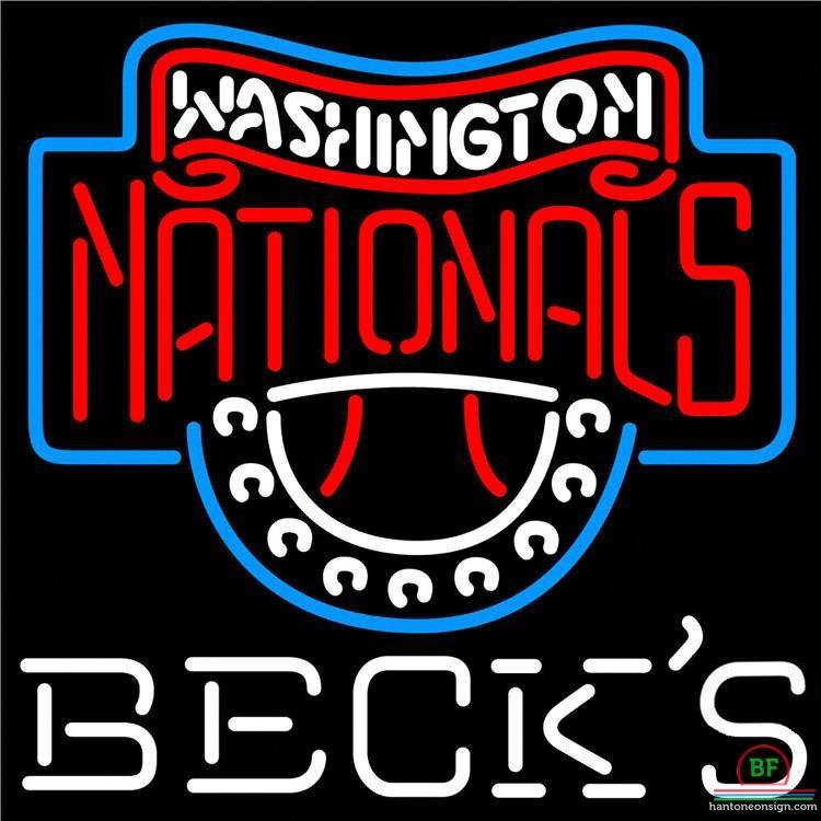 Custom Becks Washington Nationals Neon Sign MLB Teams Neon Light