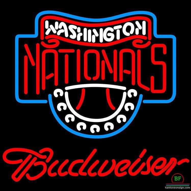 Custom Budweiser Washington Nationals Neon Sign MLB Teams Neon Light