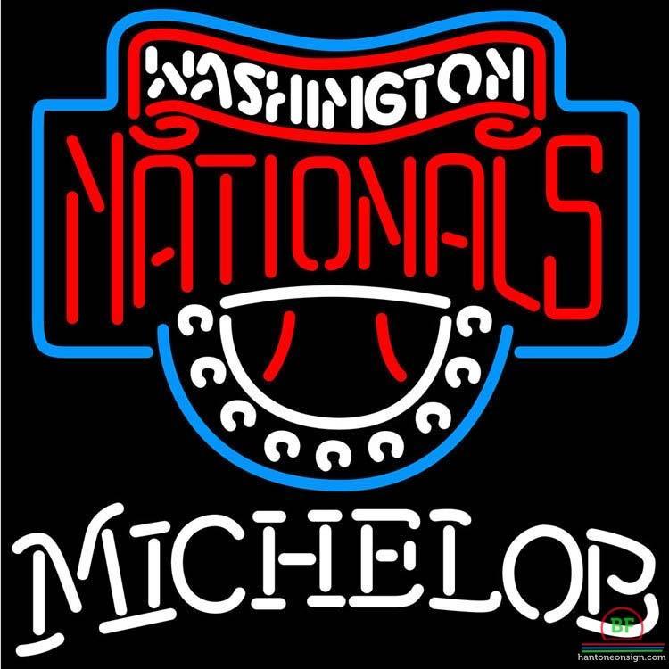 Custom Michelob Washington Nationals Neon Sign MLB Teams Neon Light