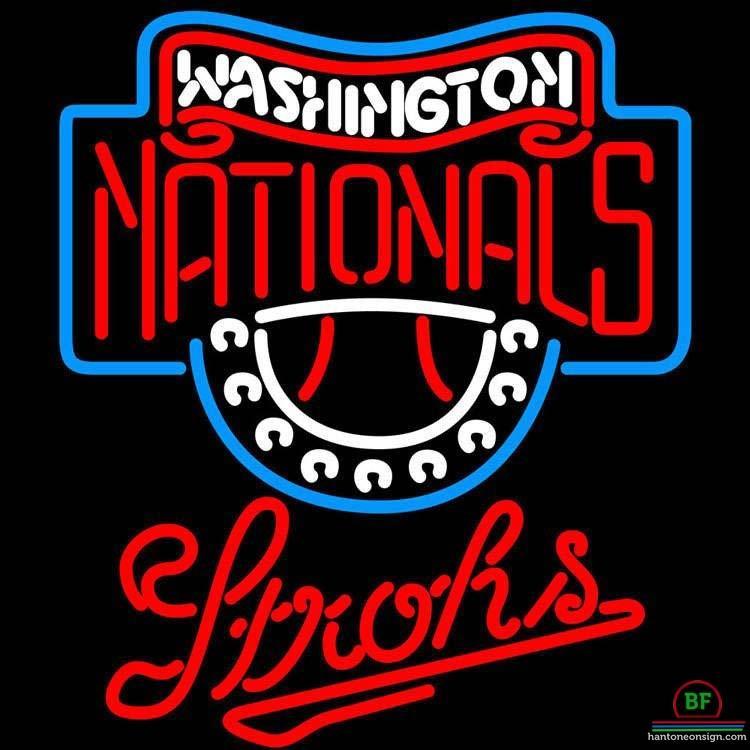 Custom Strohs Washington Nationals Neon Sign MLB Teams Neon Light