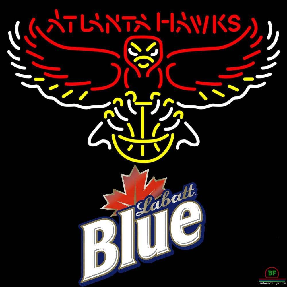 Custom Labatt Blue Atlanta Hawks Neon Sign NBA Teams Neon Light