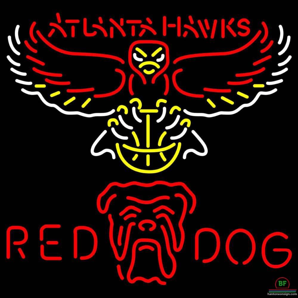 Custom Red Dog Atlanta Hawks Neon Sign NBA Teams Neon Light