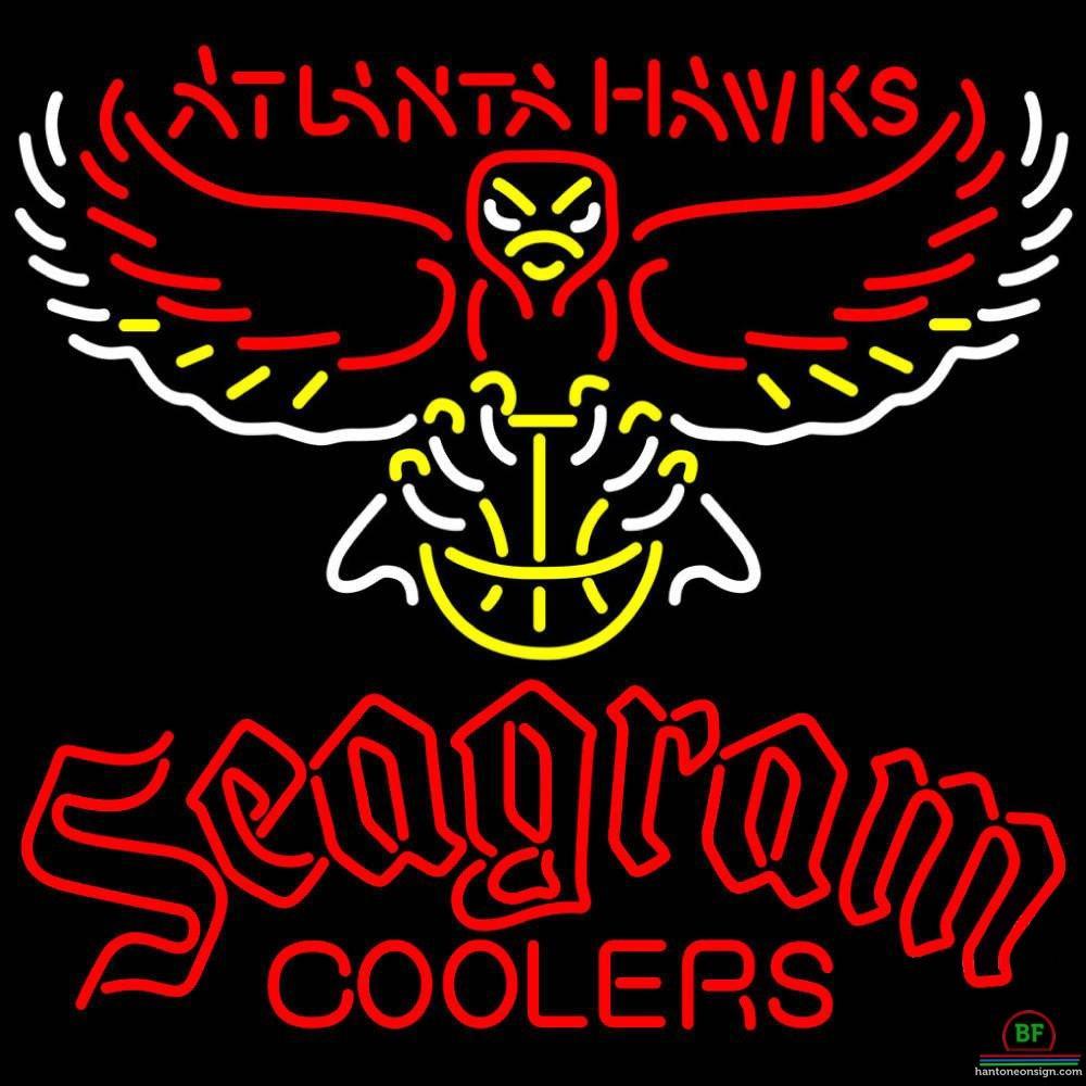 Custom Seagram Atlanta Hawks Neon Sign NBA Teams Neon Light