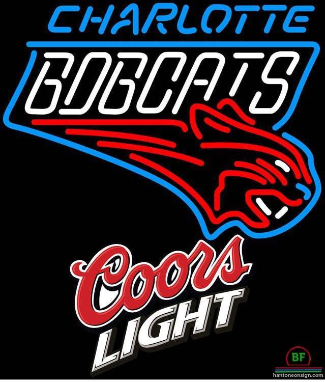 Custom Coors Light Charlotte Bobcats Neon Sign NBA Teams Neon Light