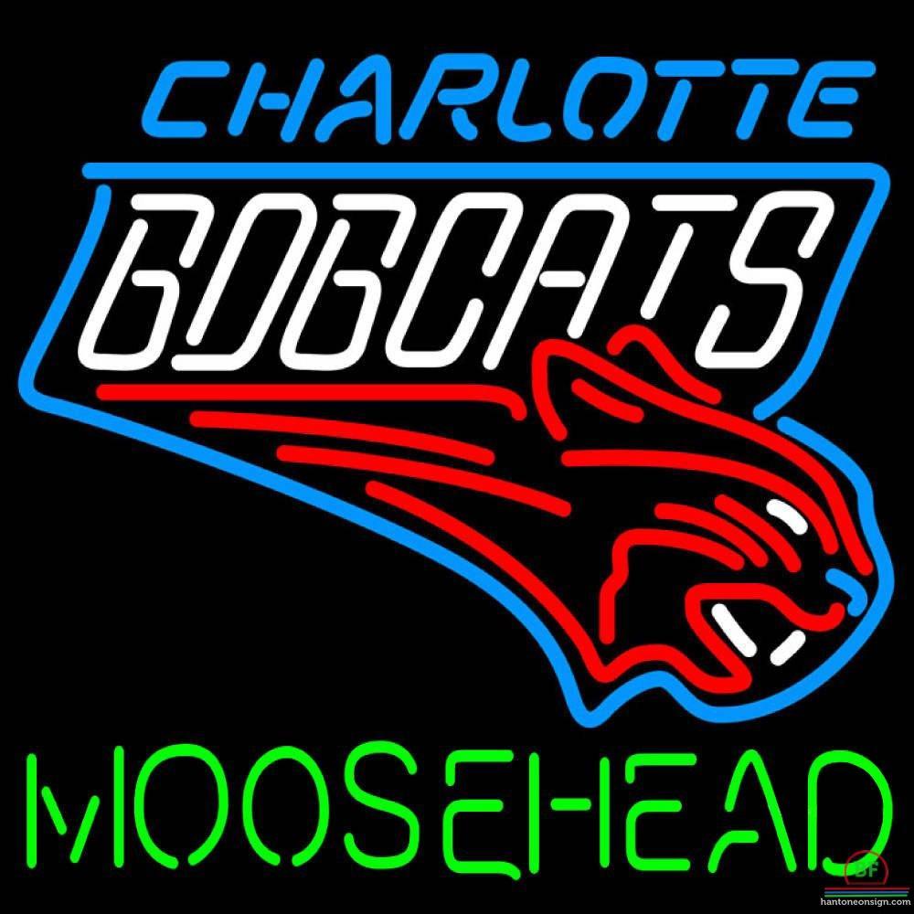 Custom Moosehead Charlotte Bobcats Neon Sign NBA Teams Neon Light
