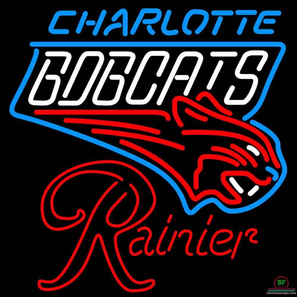 Custom Rainier Charlotte Bobcats Neon Sign NBA Teams Neon Light