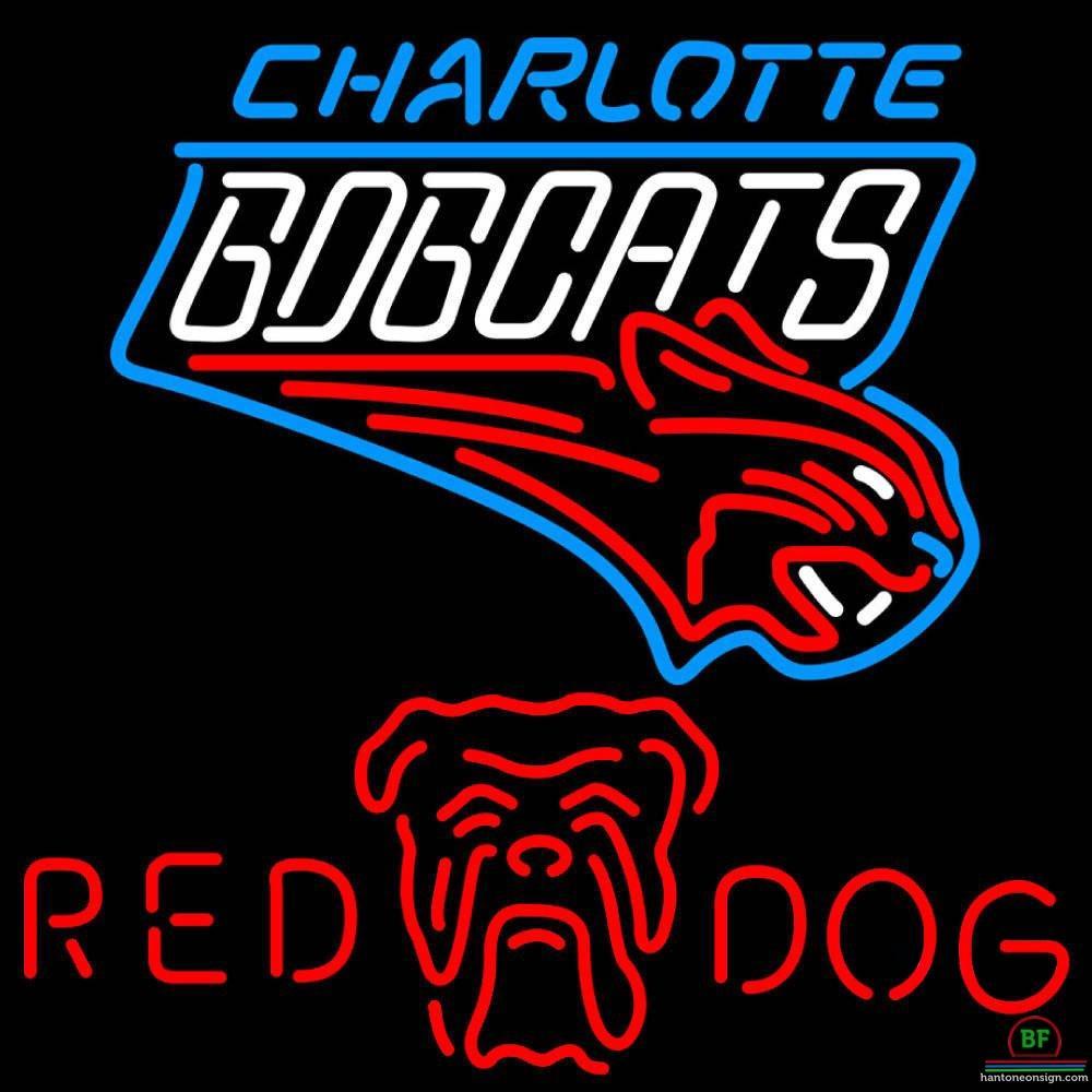 Custom Red Dog Charlotte Bobcats Neon Sign NBA Teams Neon Light