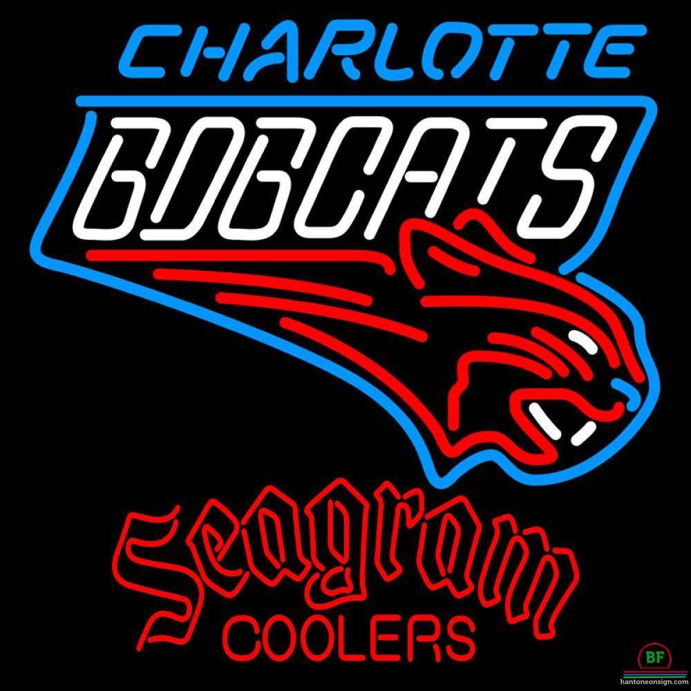 Custom Seagram Charlotte Bobcats Neon Sign NBA Teams Neon Light