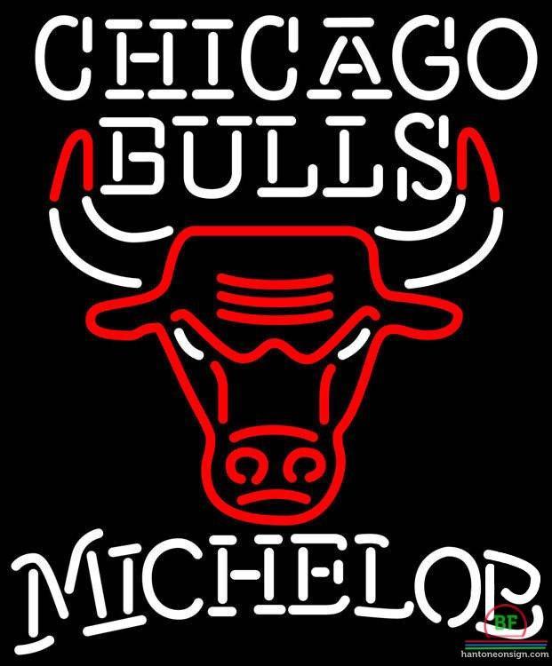 Custom Michelob Chicago Bulls Neon Sign NBA Teams Neon Light