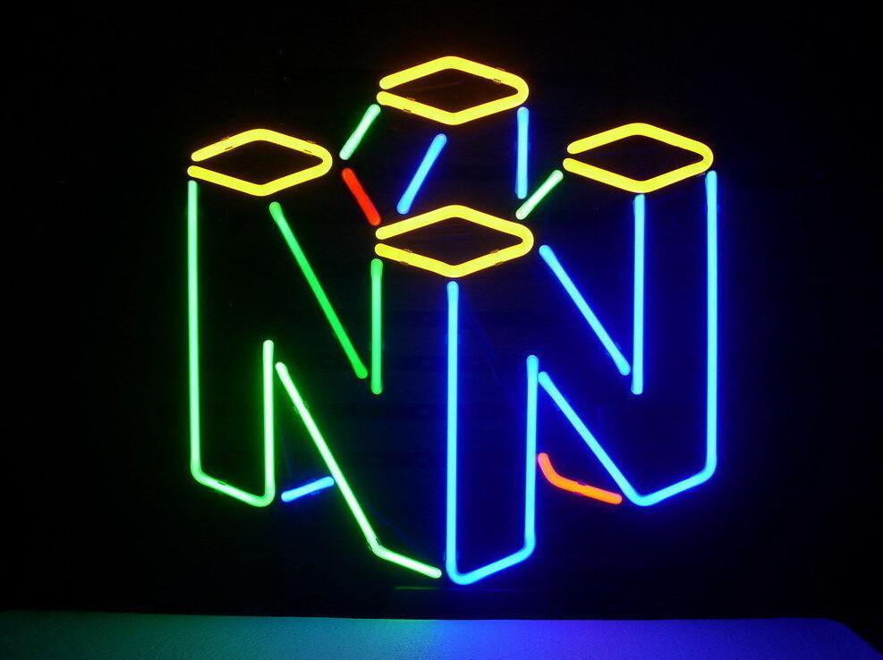 Custom Game 64 Neon Sign