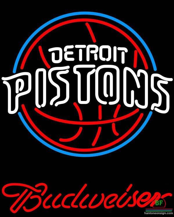 Custom Budweiser Detroit Pistons Neon Sign NBA Teams Neon Light
