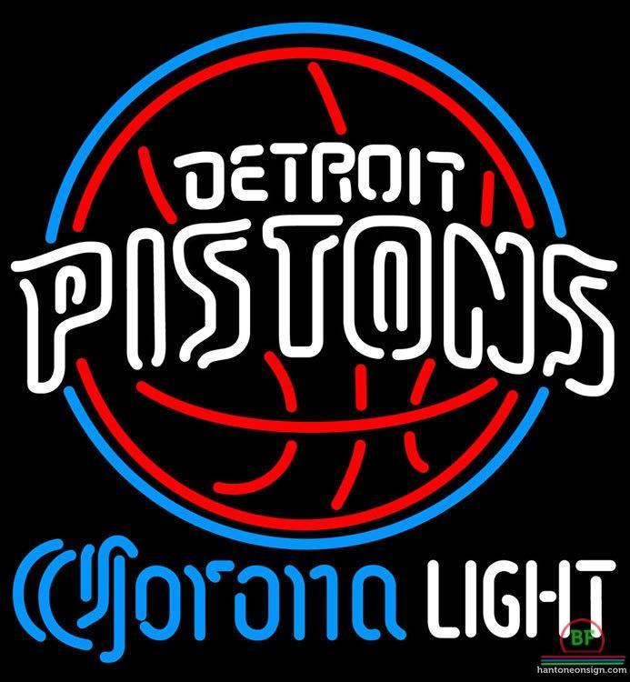 Custom Corona Light Detroit Pistons Neon Sign NBA Teams Neon Light