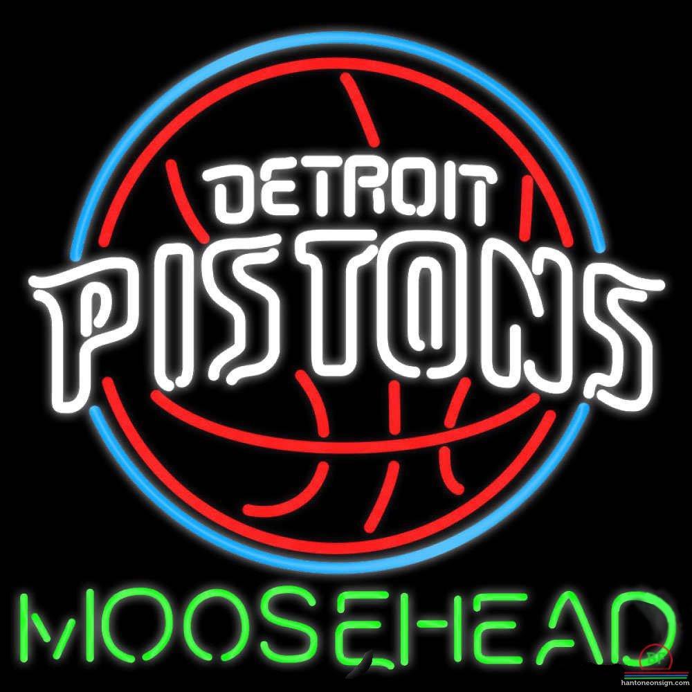 Custom Moosehead Detroit Pistons Neon Sign NBA Teams Neon Light