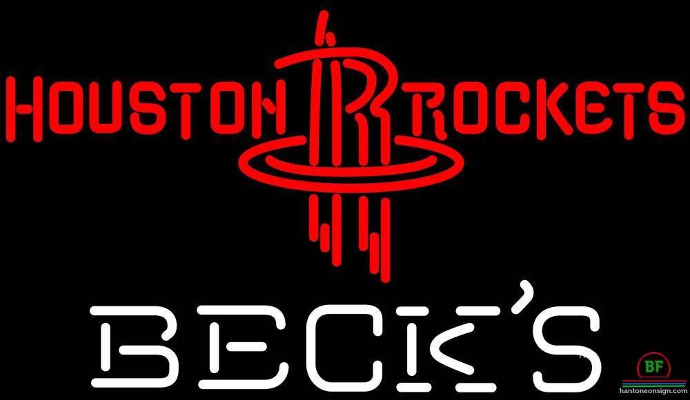 Custom Becks Houston Rockets Neon Sign NBA Teams Neon Light