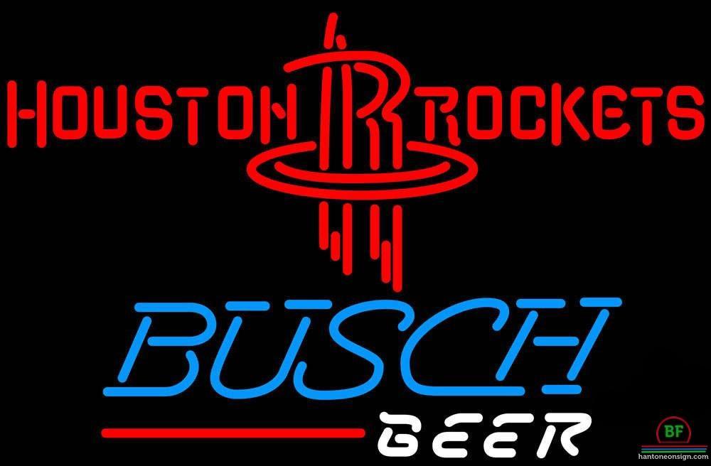 Custom Busch Beer Houston Rockets Neon Sign NBA Teams Neon Light