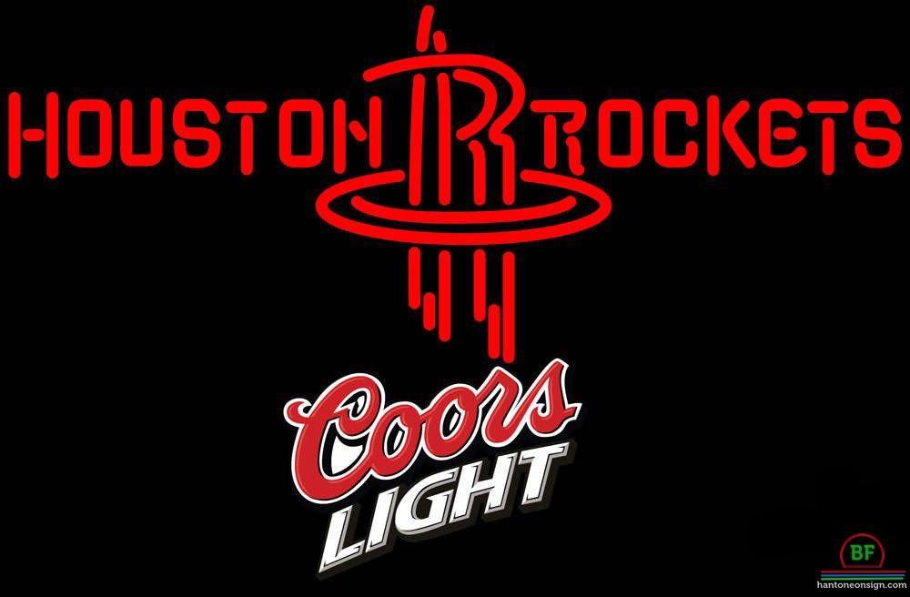 Custom Coors Light Houston Rockets Neon Sign NBA Teams Neon Light