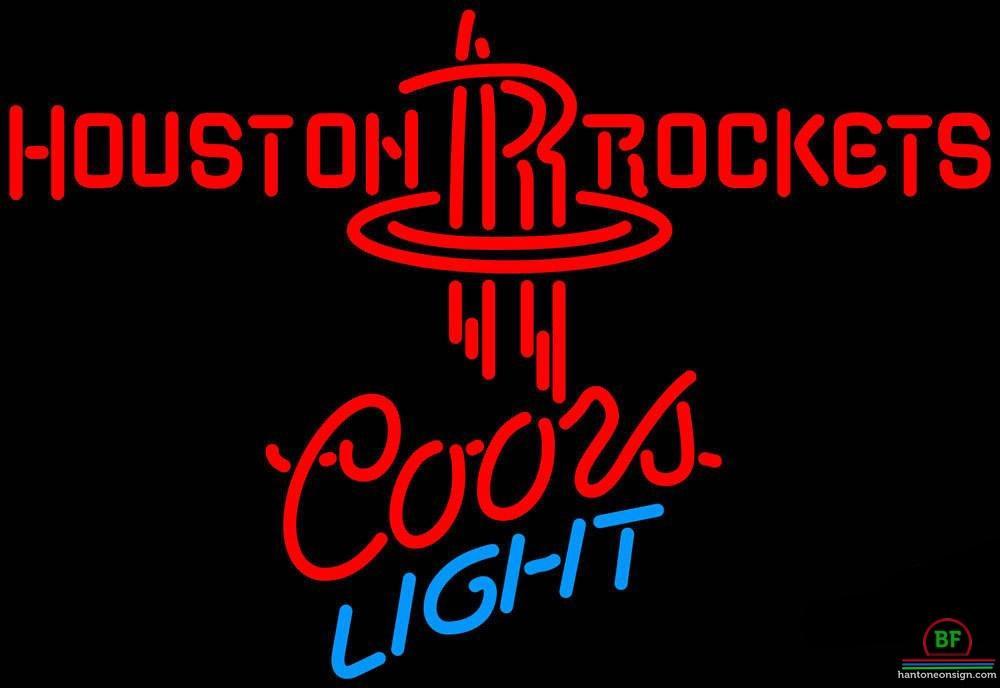 Custom Coors Light Houston Rockets Neon Sign NBA Teams Neon Light