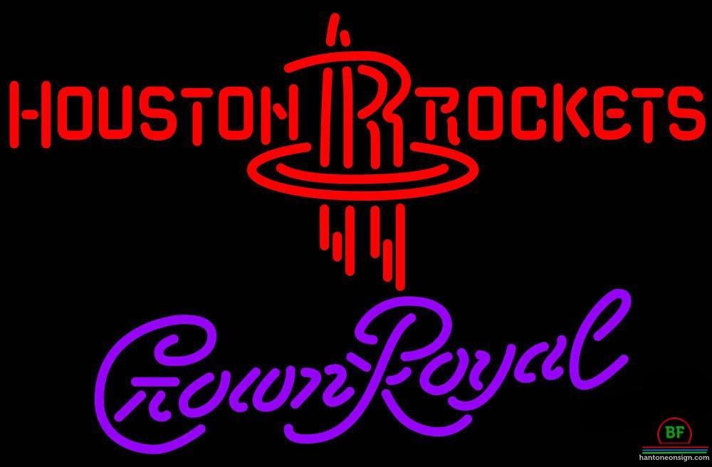 Custom Crown Royal Houston Rockets Neon Sign NBA Teams Neon Light