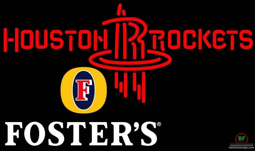Custom Fosters Houston Rockets Neon Sign NBA Teams Neon Light