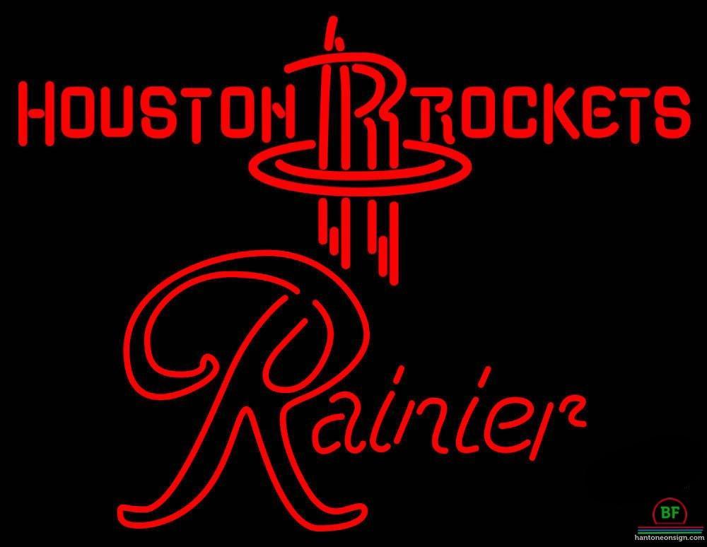 Custom Rainier Houston Rockets Neon Sign NBA Teams Neon Light