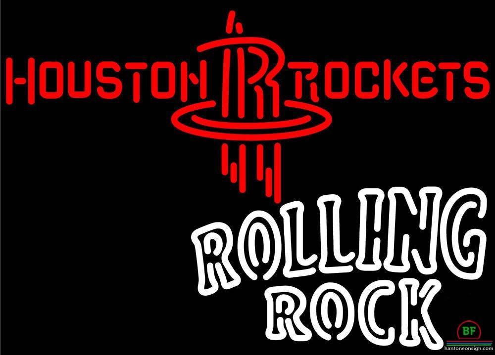 Custom Rolling Rock Houston Rockets Neon Sign NBA Teams Neon Light