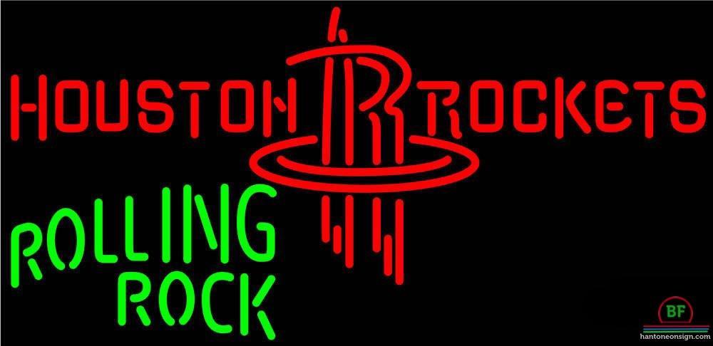 Custom Rolling Rock Houston Rockets Neon Sign NBA Teams Neon Light