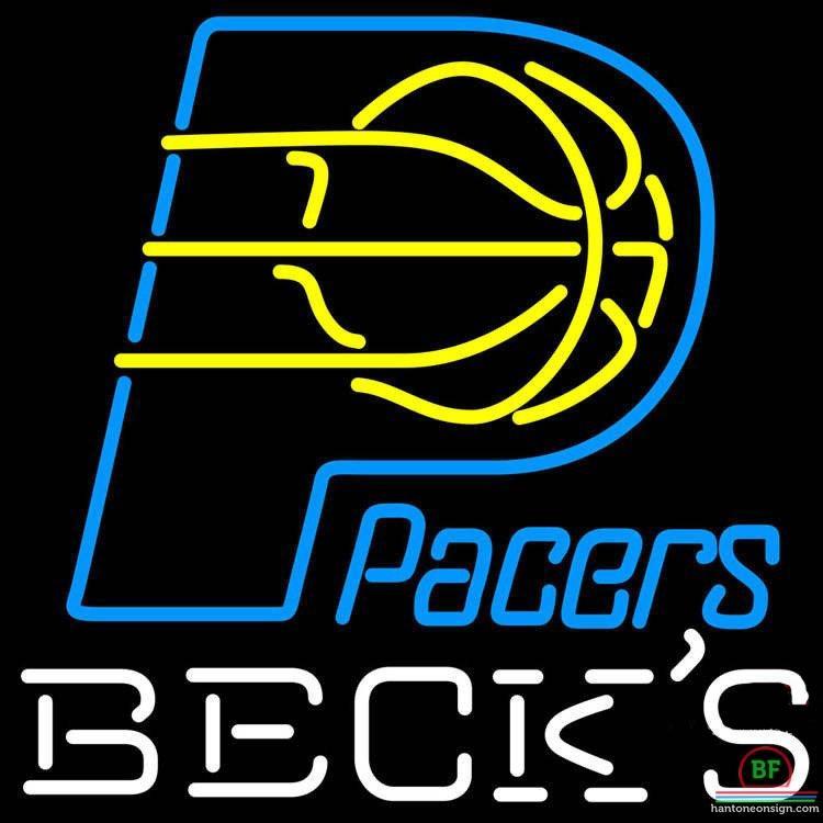 Custom Becks Indiana Pacers Neon Sign NBA Teams Neon Light