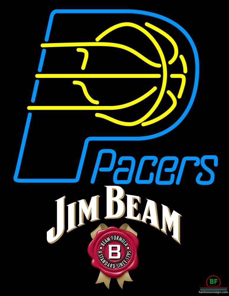 Custom Jim Beam Indiana Pacers Neon Sign NBA Teams Neon Light