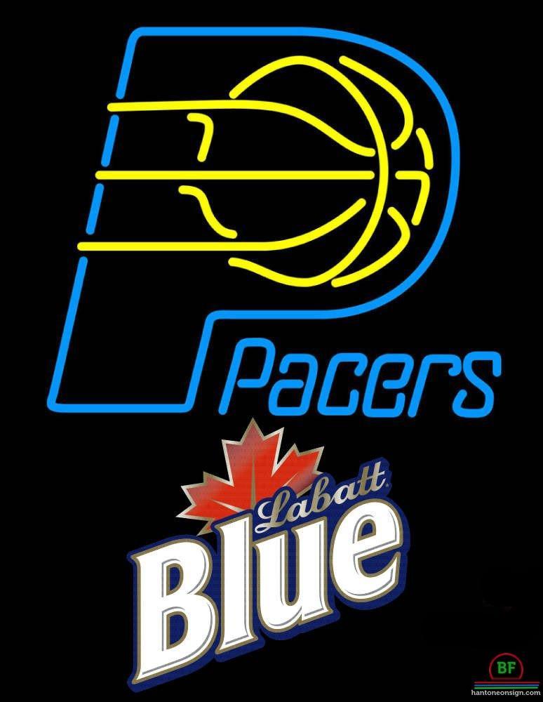 Custom Labatt Blue Indiana Pacers Neon Sign NBA Teams Neon Light