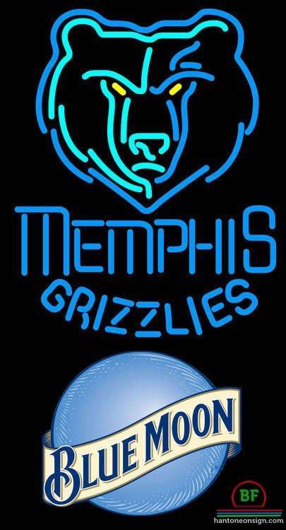 Custom Blue Moon Memphis Grizzlies Neon Sign NBA Teams Neon Light