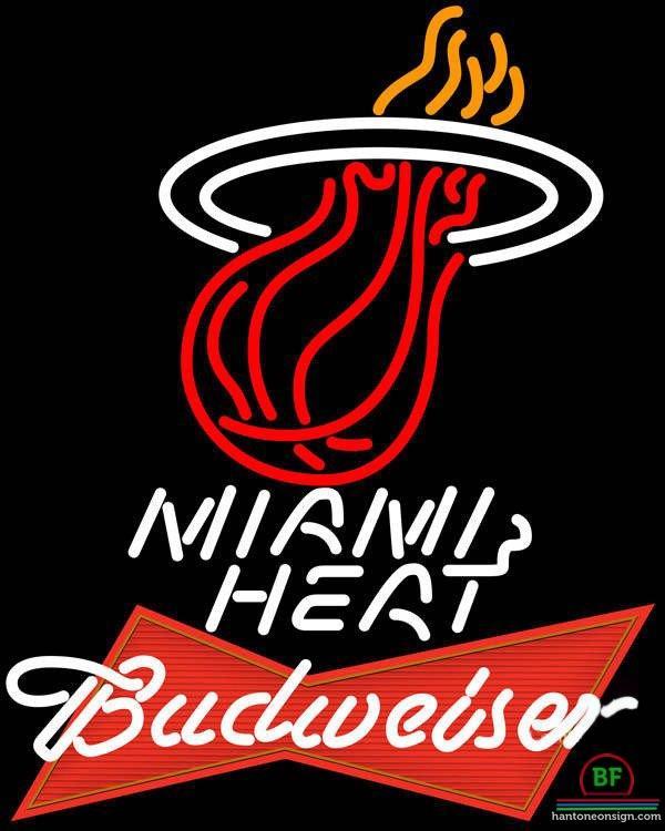 Custom Budweiser Miami Heat Neon Sign NBA Teams Neon Light