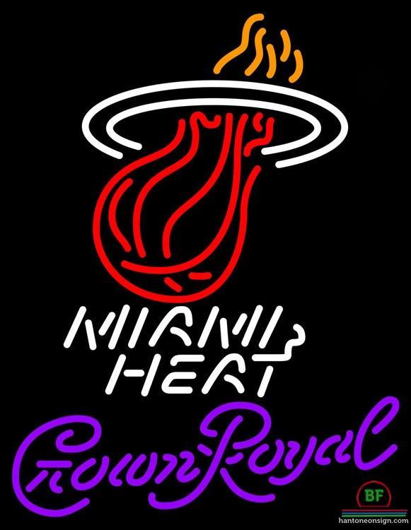 Custom Crown Royal Miami Heat Neon Sign NBA Teams Neon Light