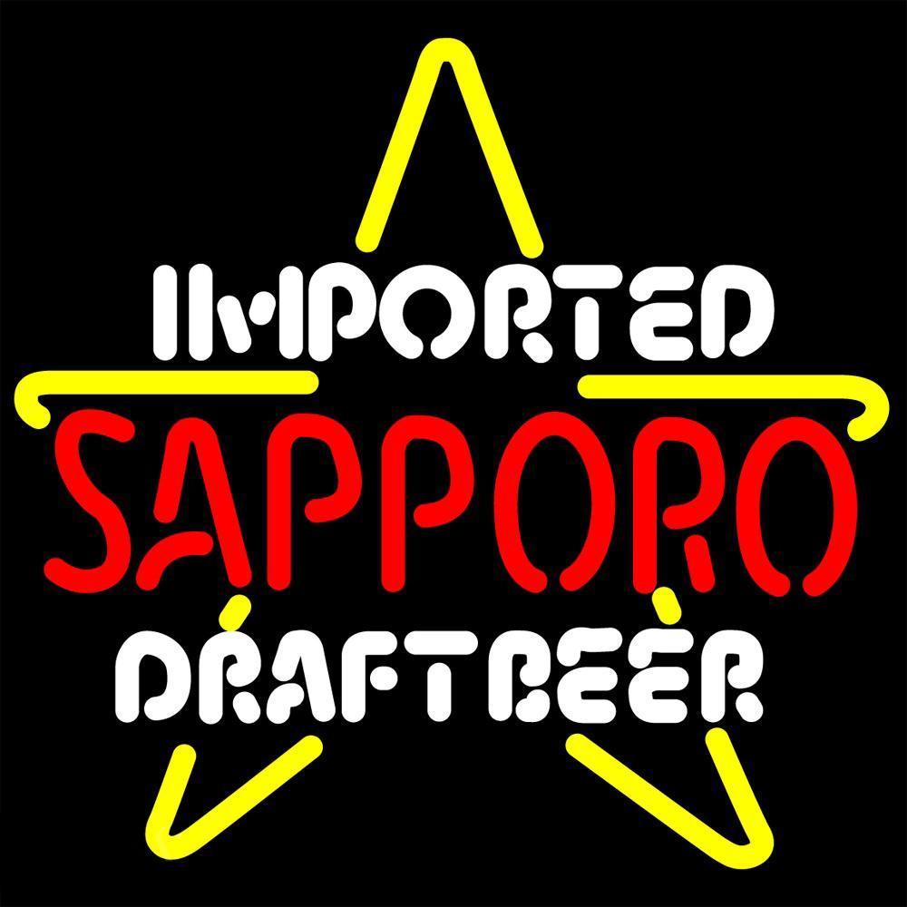 Custom Imported Sapporo Draft Beer Neon Sign