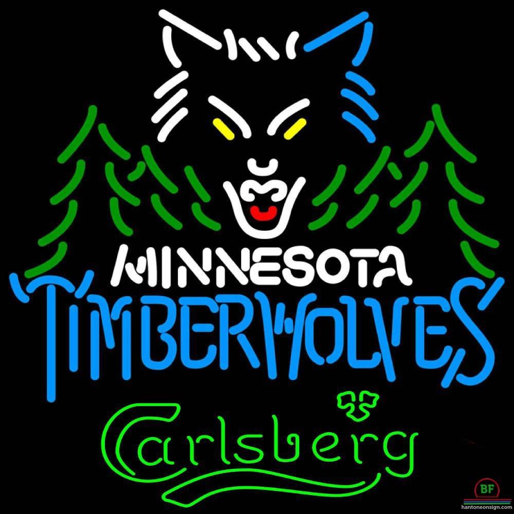 Custom Carlsberg Minnesota Timber Neon Sign NBA Teams Neon Light