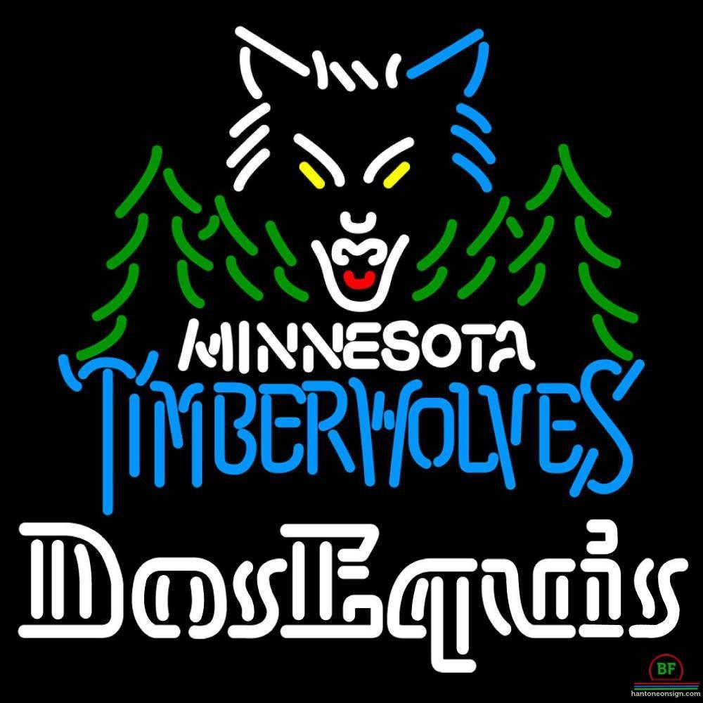 Custom Dos Equis Minnesota Timber Neon Sign NBA Teams Neon Light