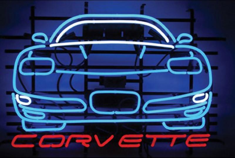 Custom Corvette Auto Neon Sign