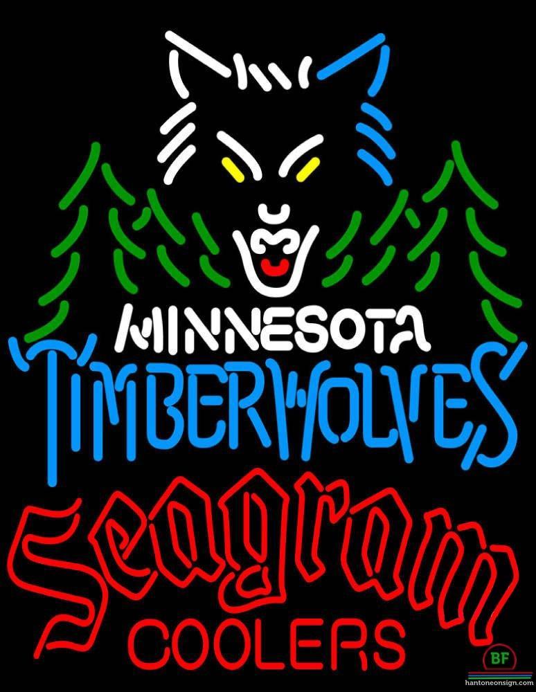 Custom Seagram Minnesota Timber Neon Sign NBA Teams Neon Light