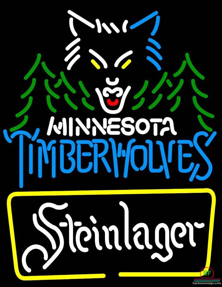Custom Steinlager Minnesota Timber Neon Sign NBA Teams Neon Light