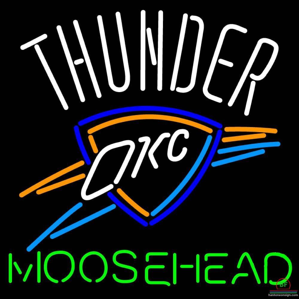 Custom Moosehead Oklahoma City Thunder Neon Sign NBA Teams Neon Light