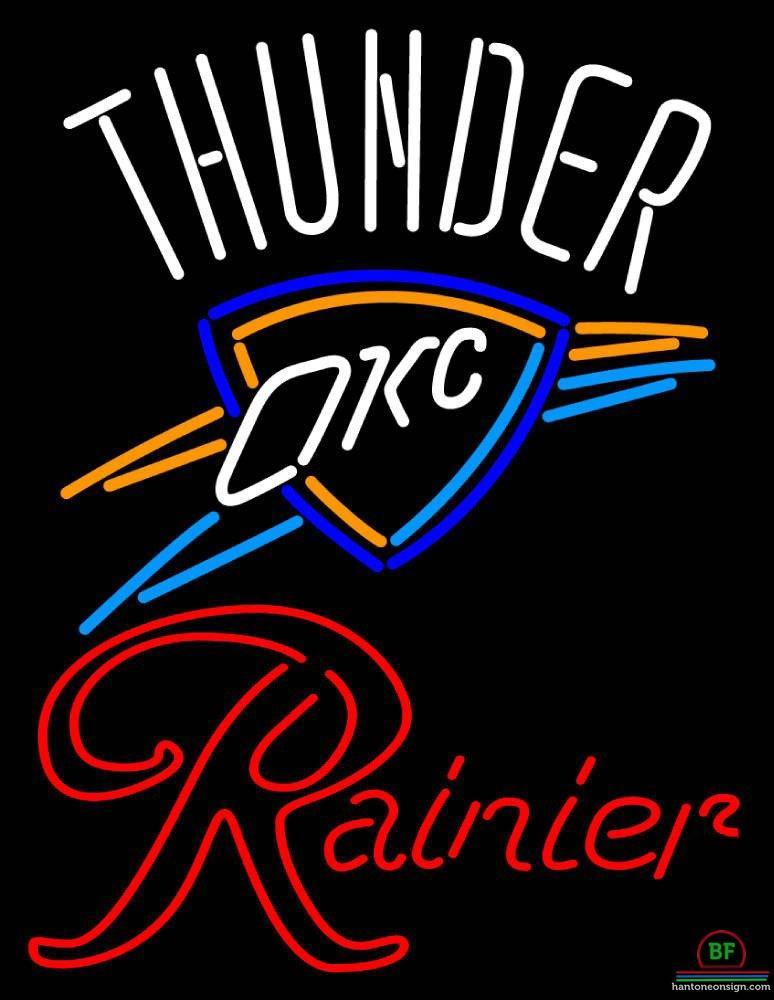 Custom Rainier Oklahoma City Thunder Neon Sign NBA Teams Neon Light