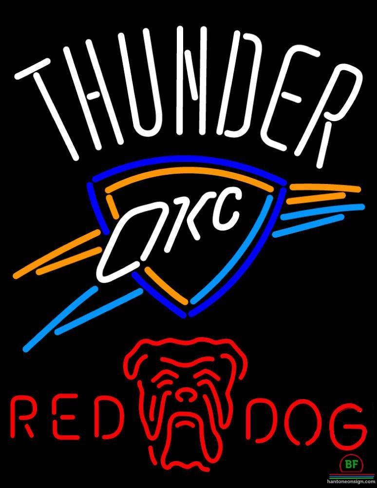 Custom Red Dog Oklahoma City Thunder Neon Sign NBA Teams Neon Light