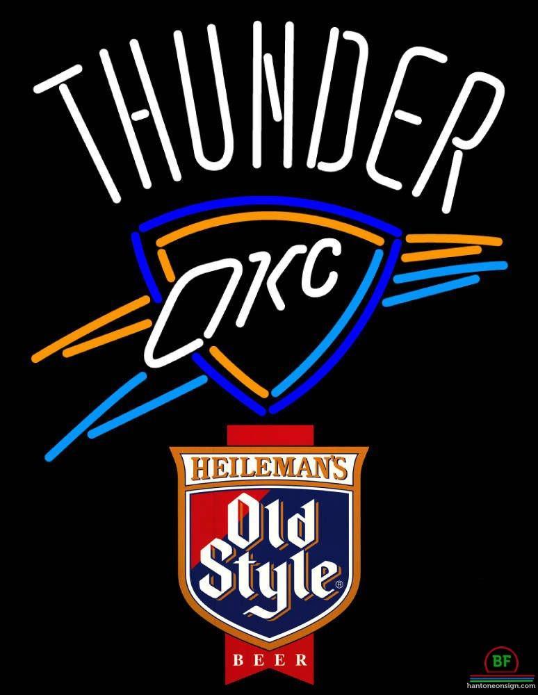 Custom Old Style Oklahoma City Thunder Neon Sign NBA Teams Neon Light