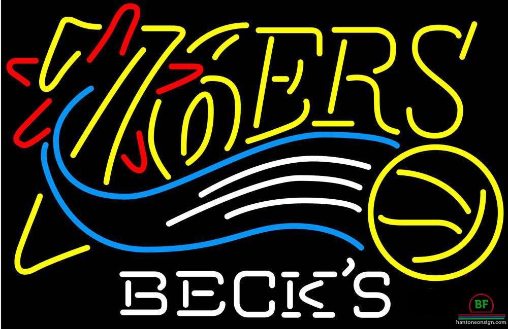 Custom Becks Philadelphia 76ers Neon Sign NBA Teams Neon Light